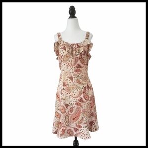 NWT Monteau Floral Paisley Ruffle Sun Dress